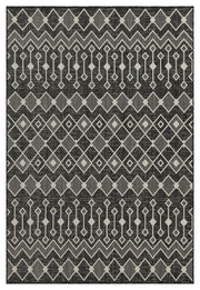 Sunshine GC_HAR2020 Anthracite 5 ft. 3 in. x 7 ft. 3 in. Indoor/Outdoor Area Rug
