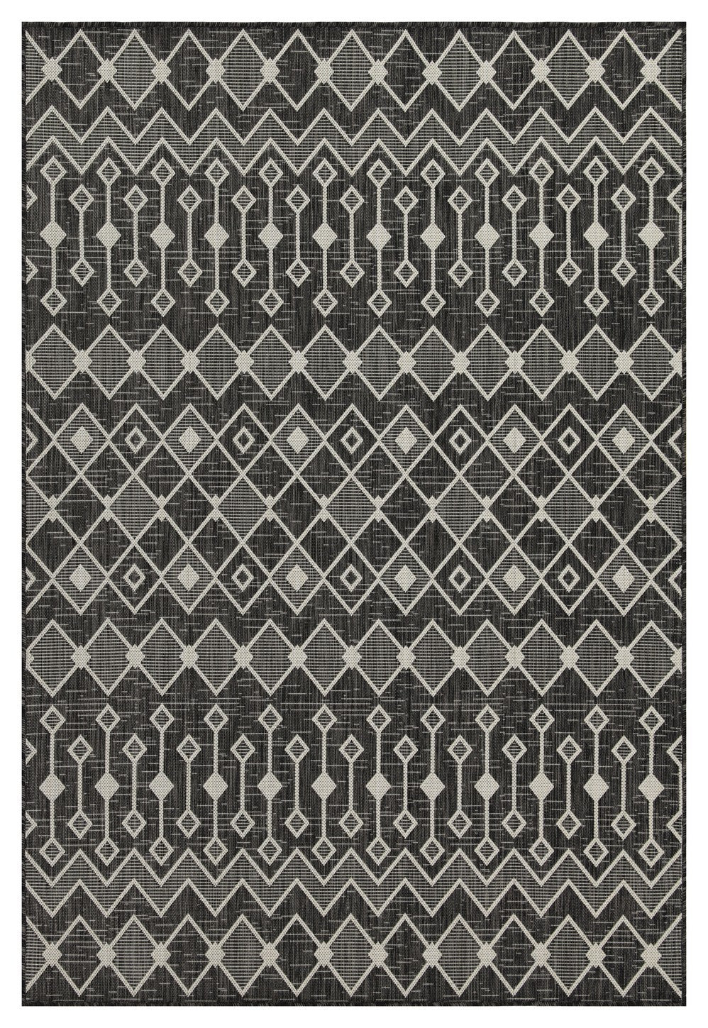 Sunshine GC_HAR2020 Anthracite 5 ft. 3 in. x 7 ft. 3 in. Indoor/Outdoor Area Rug