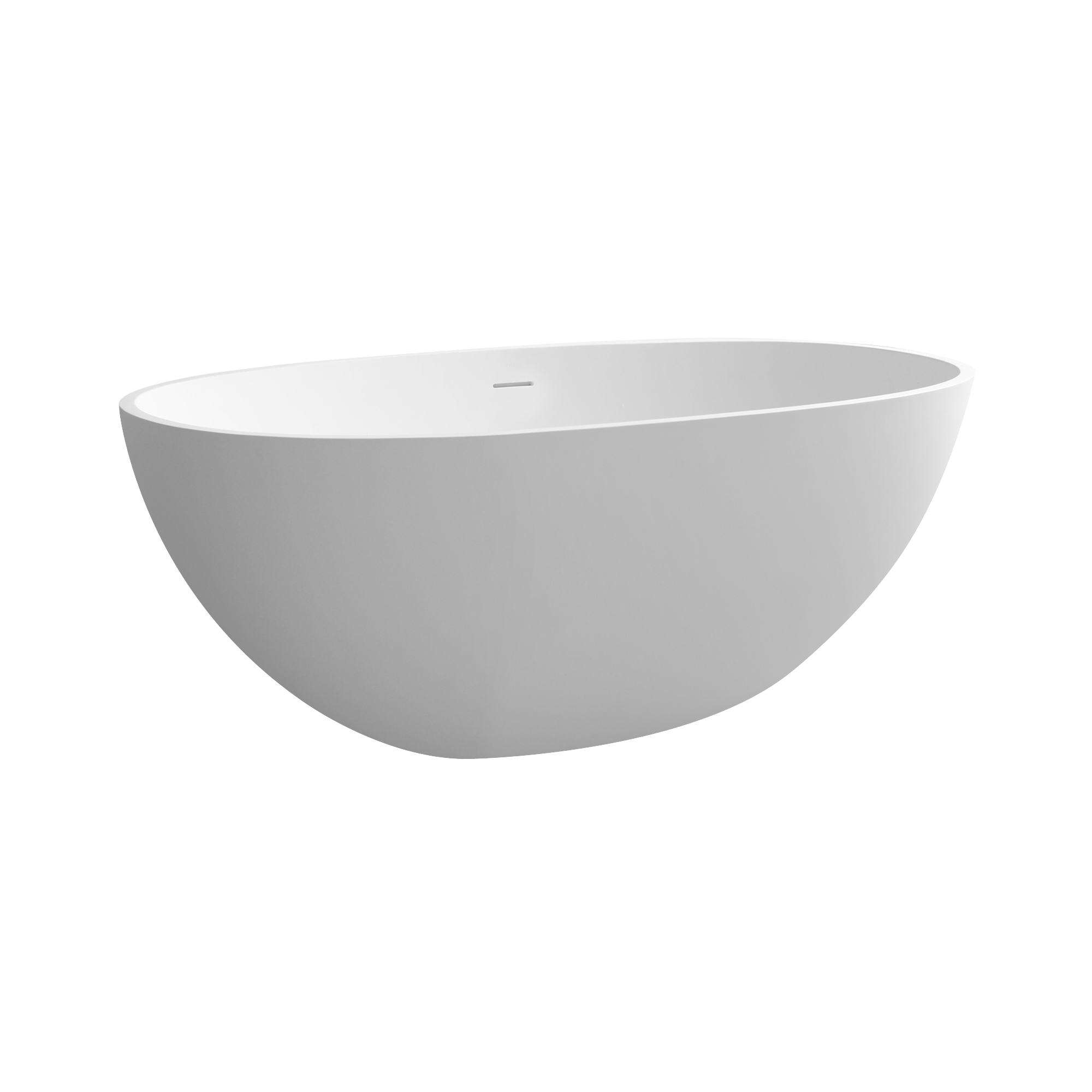 55' solid surface soaking bathtub