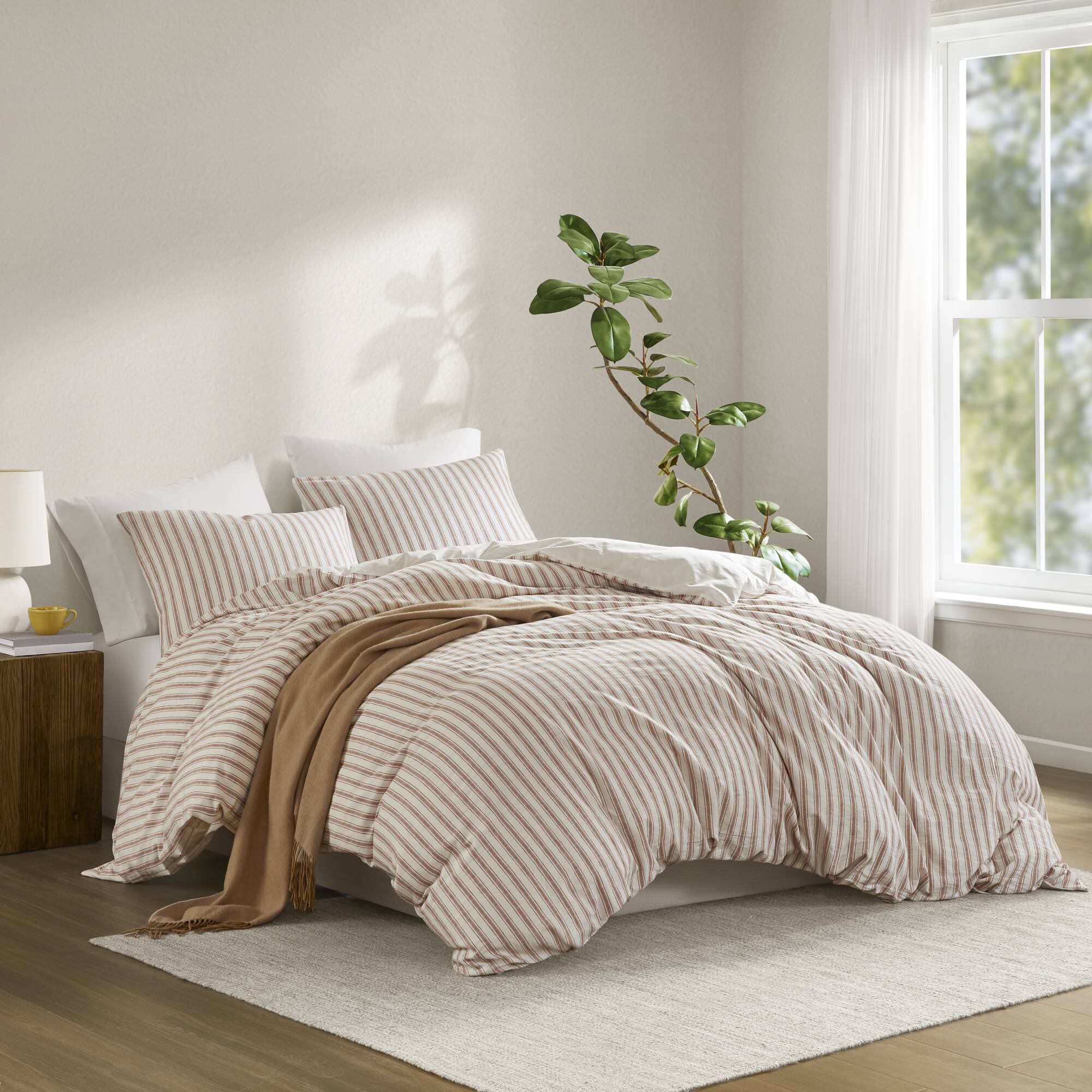3 PCS Queen Duvet Set Terracotta
