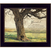 'Forever' By Bonnie Mohr, Printed Wall Art, Ready To Hang Framed Poster, Black Frame