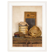 'Laundry Soap' by Artisan Susie Boyer, Ready to Hang Framed Print, White Frame