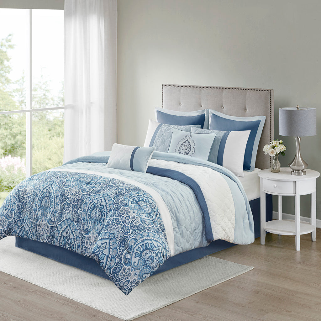 Cal King 8 Piece  Comforter Set