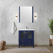 Navy Blue Bath Vanity 30 in. W x 18.25 in. D