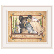 'Bear Necessities' by Mary Ann June, Ready to Hang Framed Print, White Frame