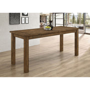 Amarillo Rustic Golden Brown Rectangular Counter Height Dining Table
