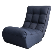 Single sofa reclining chair Japanese chair lazy sofa tatami balcony reclining chair leisure sofa adjustable chair,Navy