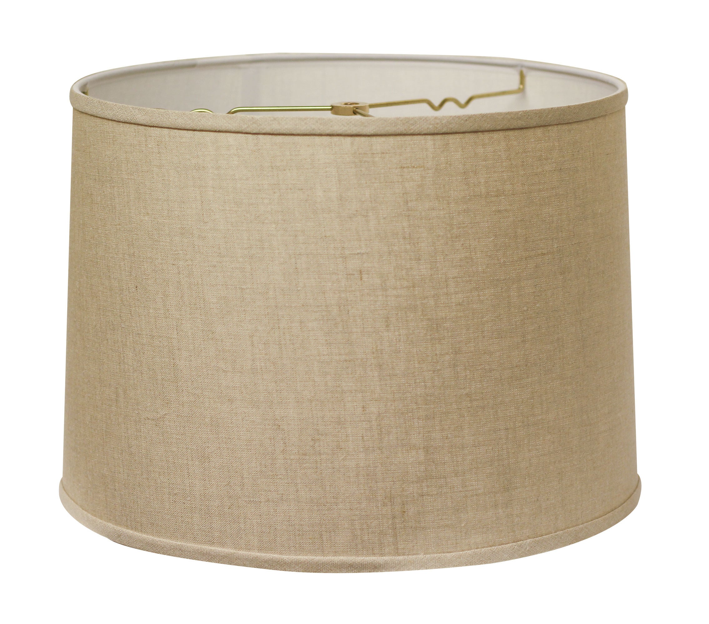 Slant Retro Drum Hardback Lampshade with Washer Fitter, Heather