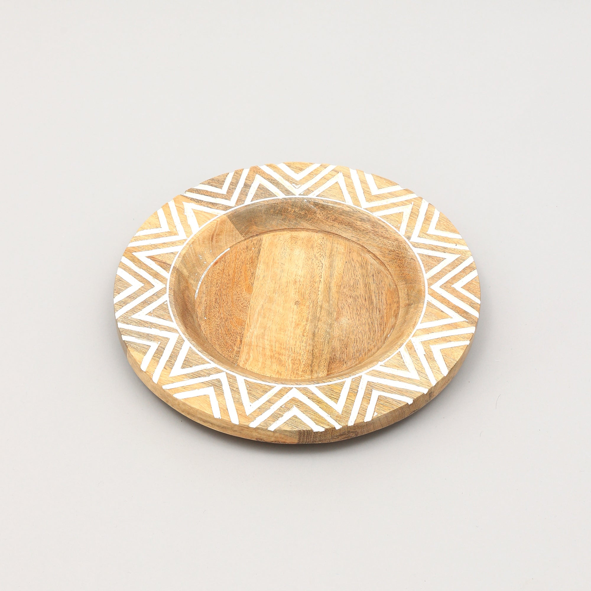 Handcrafted 13' Wood Charger Plate| Wooden Dinning Placemat|Artisan Wood Tableware