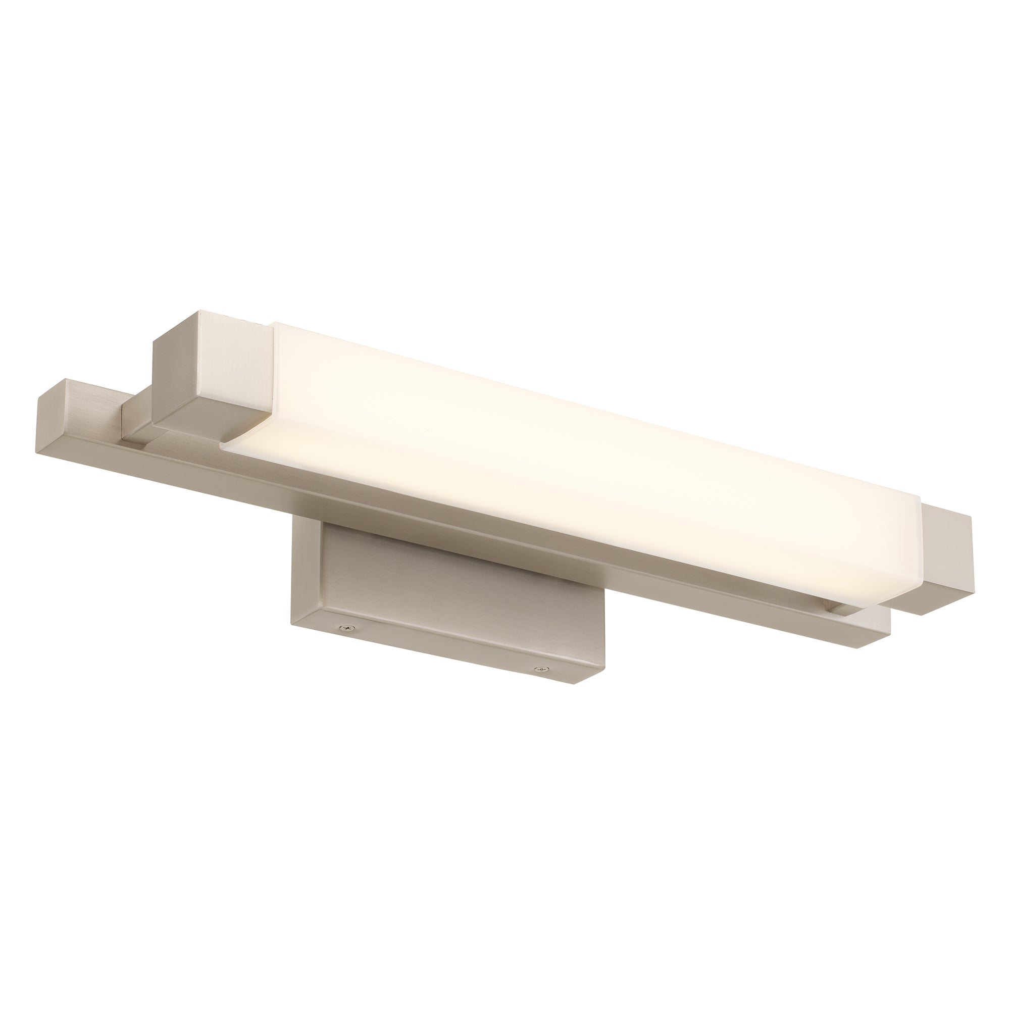 20-Inches Brushed Nickel Integrated LED Bathroom Vanity Light Bar