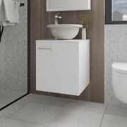 FM FURNITURE Pirtleville  Bathroom Vanity with Integrated Sink, White