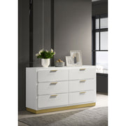 Sophia White 6-drawer Dresser