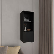 Obregon 43' Tall One-Door Wall Cabinet  with Two Open Shelves, Medicine Cabinet