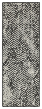 Sunshine GC_HAR2011 Anthracite 2 ft. 7 in. x 7 ft. 3 in. Indoor/Outdoor Area Rug