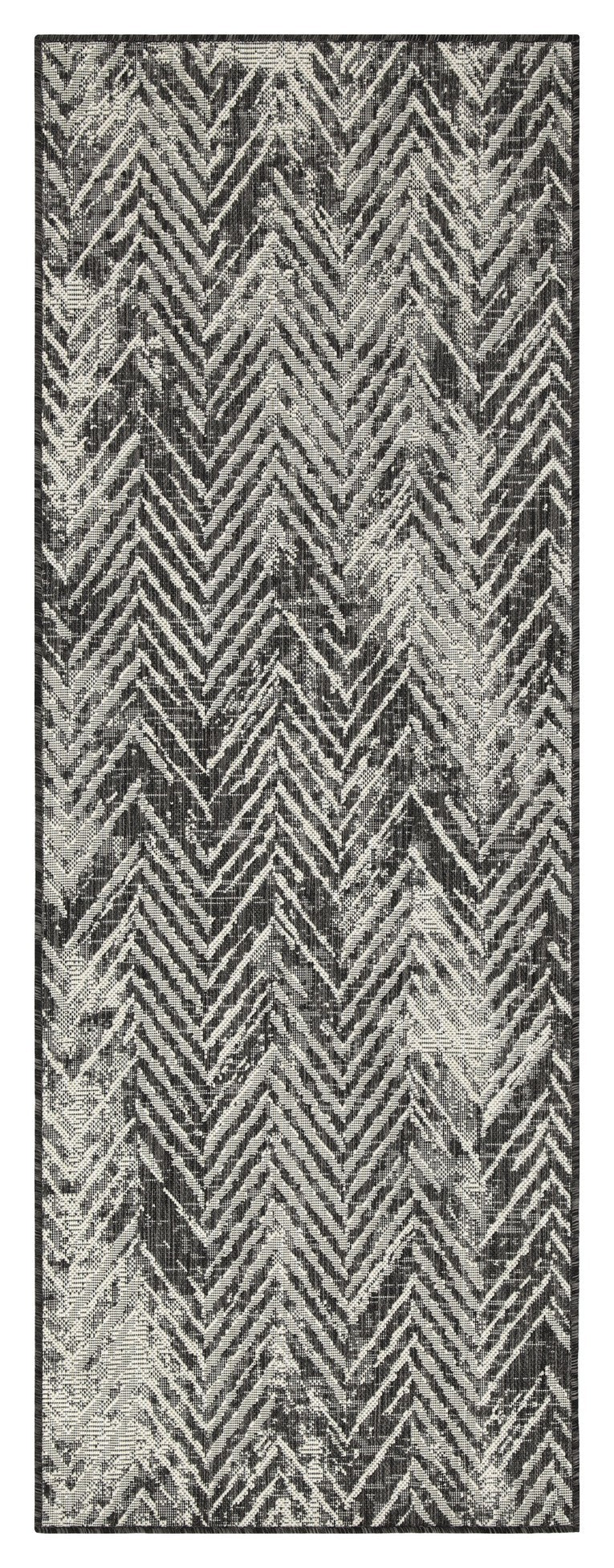Sunshine GC_HAR2011 Anthracite 2 ft. 7 in. x 7 ft. 3 in. Indoor/Outdoor Area Rug