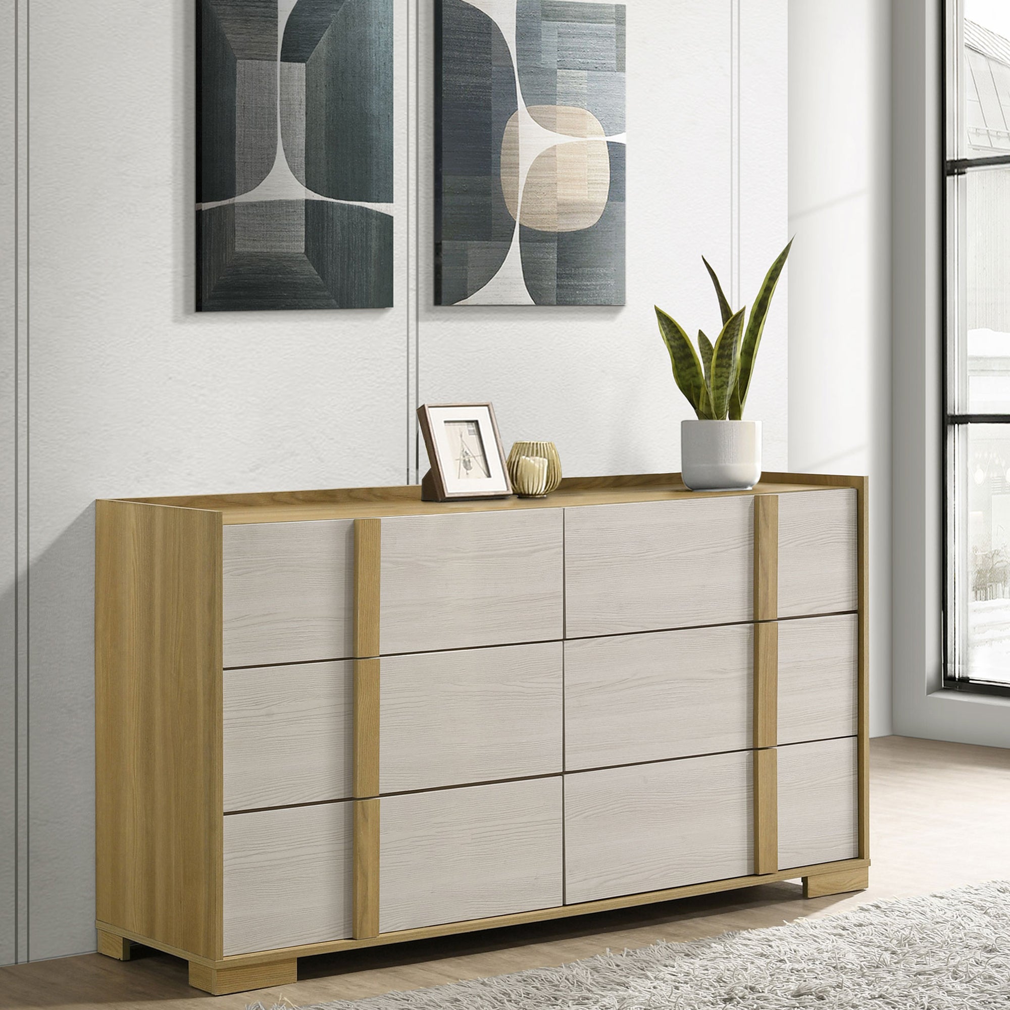Lincoln Natural 6-drawer Dresser