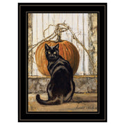 'Black Cat' By Bonnie Mohr, Ready to Hang Framed Print, Black Frame