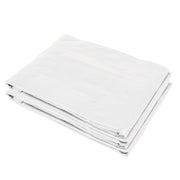 Outsunny 19.7' x 9.8' x 6.6' Plastic Greenhouse Cover Replacement, Heavy Duty Waterproof Tarp for Hoop House, Sheeting with 12 Windows, Door & Reinforcement Grid, White