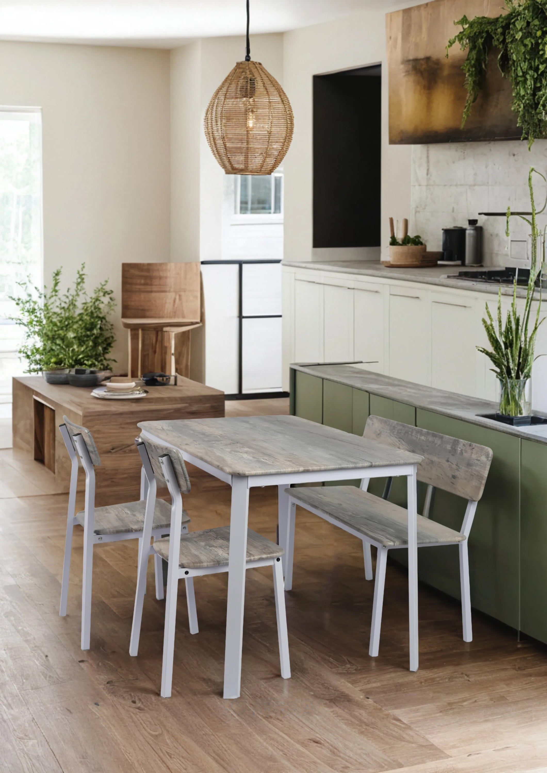 Modem 4 piece dining table set