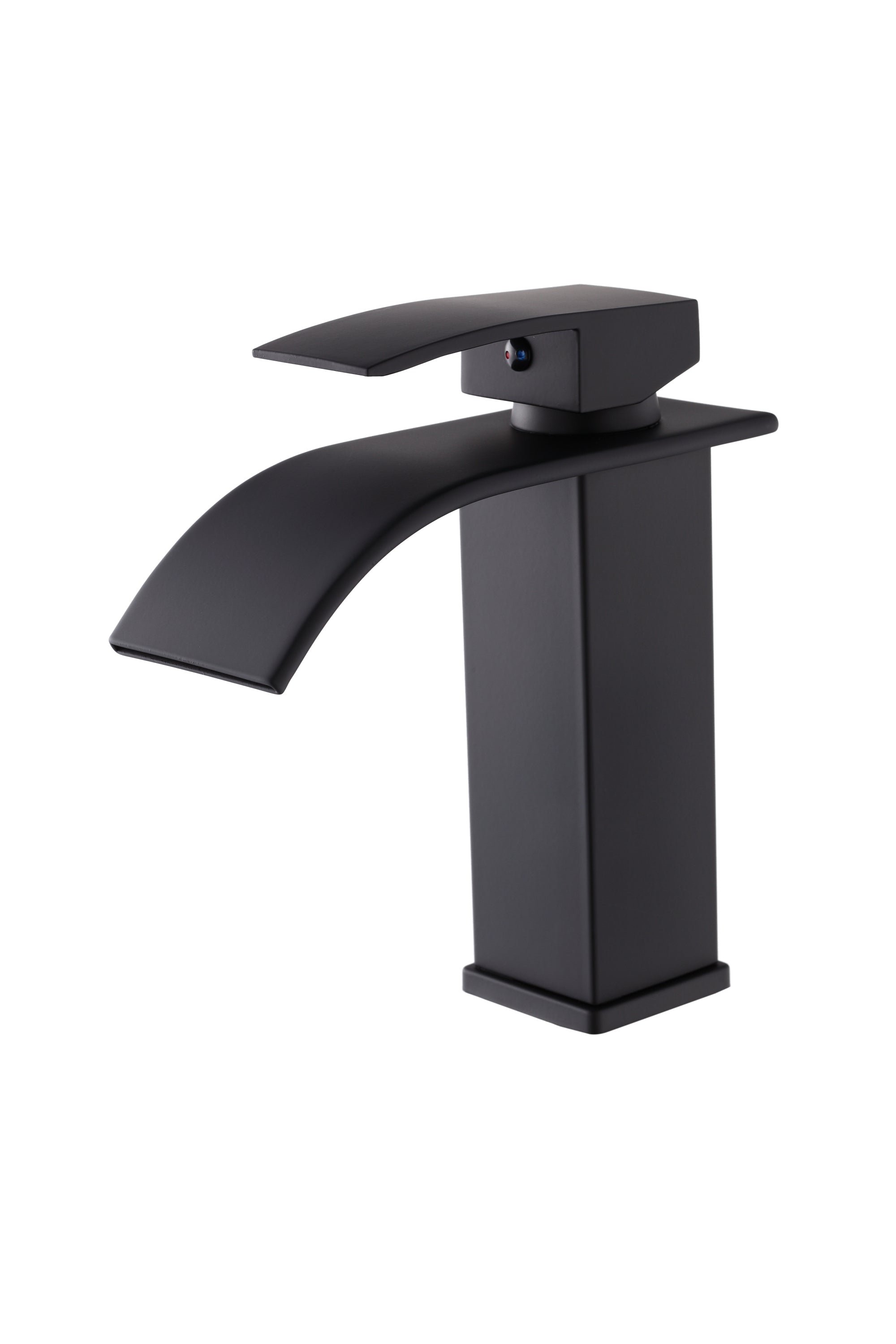 Single Handle Bathroom Faucet Lavatory Faucet Stainless Steel Single Hole-TP, Matte Black
