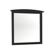 Sleek Black Casual-Style Wall Mirror with Durable Finish and Minimalist Design