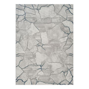 Geometrix GC_DIM1010 Gray 5 ft. 3 in. x 7 ft. 3 in. Contemporary Area Rug with Geometric 3D Effect