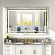 60x36' Black Eco-Friendly Silver MirrorDual LED Light StripsFront and Back Lighting