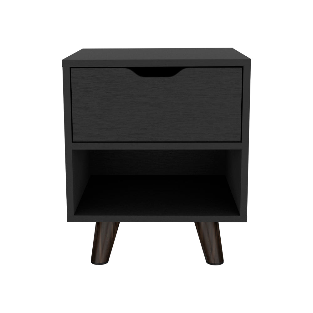 Nightstand Carleen, Bedroom, Black