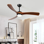 52 '3 solid wood leaf ceiling fan lights