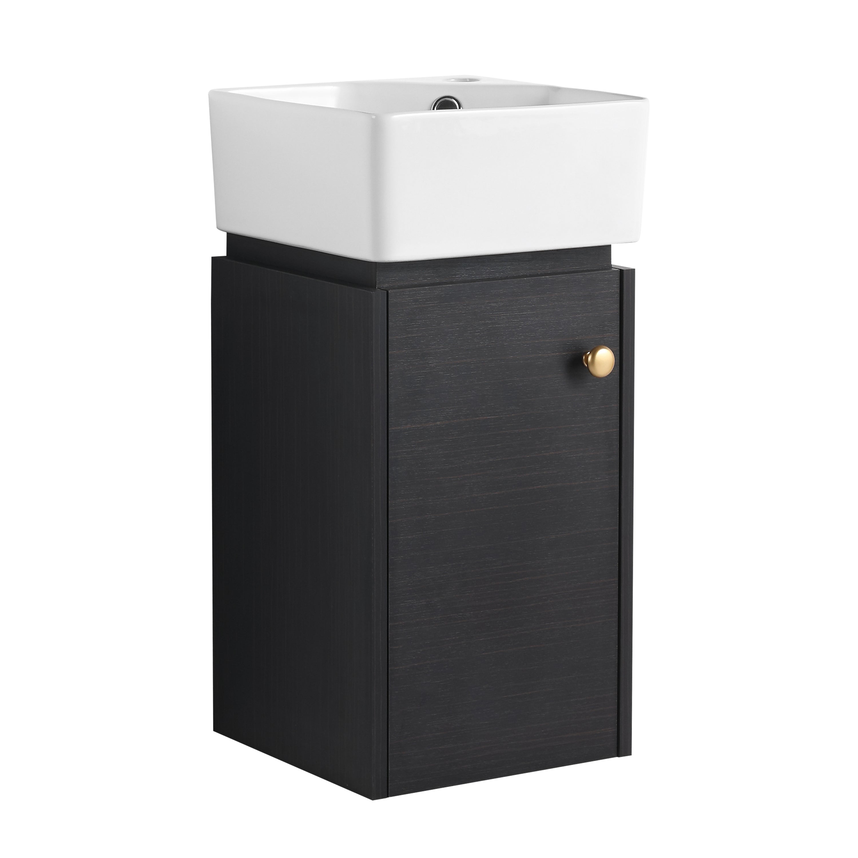 Bathroom Vanity with Sink 12 Inch for Small Bathroom, Bathroom Vanity with Soft Close Door,Small Bathroom Vanity with Sink, 12 inch L X12inch W X24.1inch H