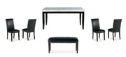 Heather - 6 Piece Dining Set - Black