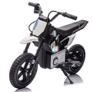 24V Kids Ride On Electric Toy Motocross Motorcycle,200W High Speed Hub Motor,Rear wheel shock absorber,Adjustable speed,LED breath lamp,Bluetooth,Music,Horn,Speeds 3.11-9.32MPH For Kids Aged 5-15.