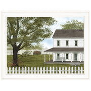 'Green, Green Grass of Home' by Billy Jacobs, Ready to Hang Framed Print, White Frame