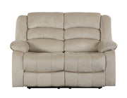 Global United Transitional Microfiber Fabric Upholstered Loveseat