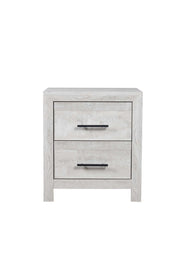 Denver Modern Style 2-Drawer Nightstand Made with Wood in Natural Rustic  same as B009P152651 (CA Inventory)