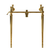 VICI 28' Freestanding Bathroom Console Iron Leg, NO Basin and Faucet, Gold