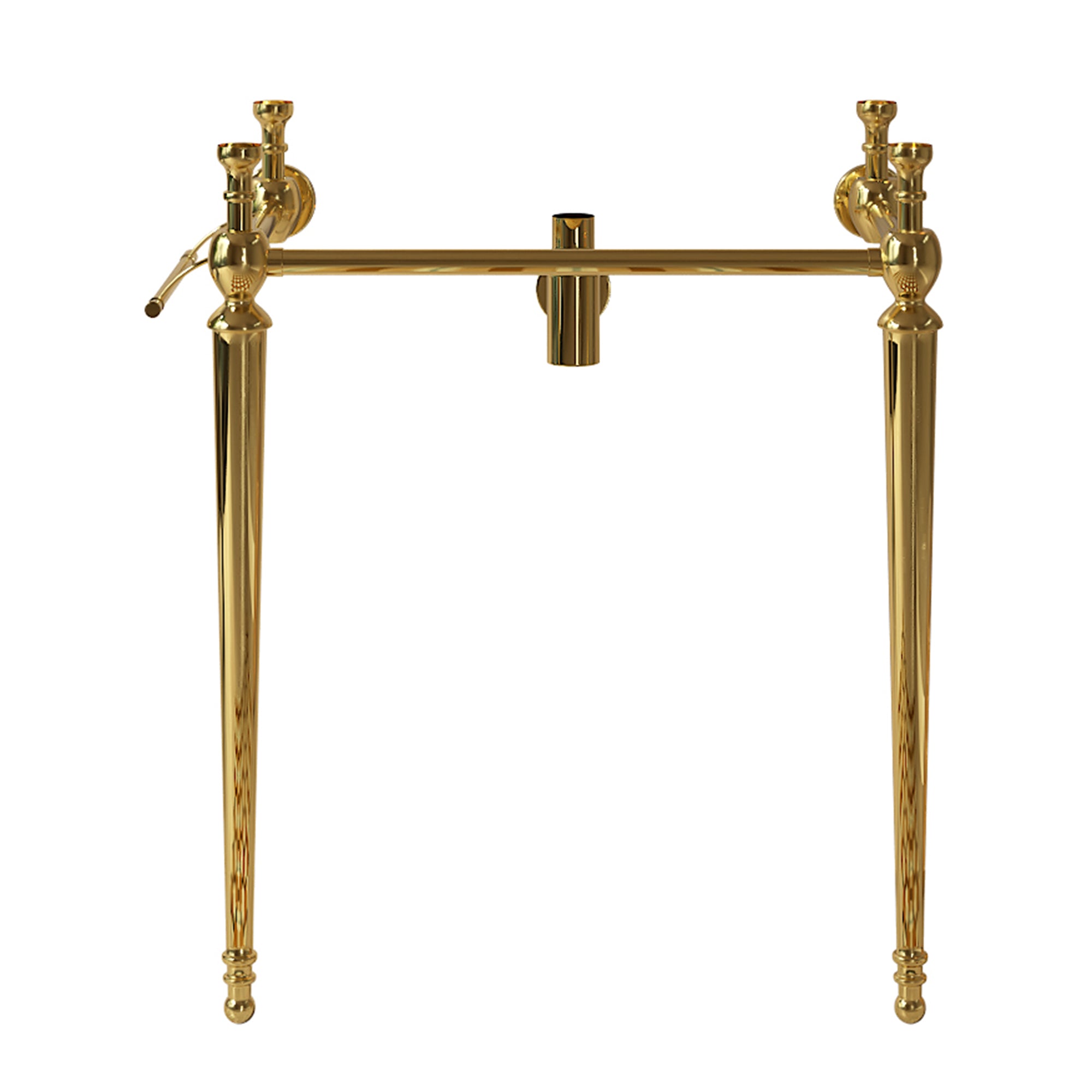 VICI 28' Freestanding Bathroom Console Iron Leg, NO Basin and Faucet, Gold