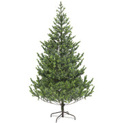 HOMCOM 6ft Artificial Christmas Tree, Sparse Realistic Cedar Tree with 1933 Tips, Easy Assembly, Hinged Xmas Tree for Home Office Holiday, Green