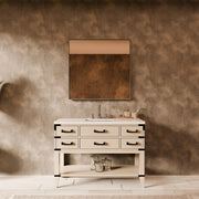 White Oak Single Bath Vanity 48 in. W x 22 in. D