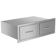 DOUBLE Drawer cabinets for outdoor kitchens or courtyards
