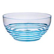 Swirl Acrylic Serving Bowls, Unbreakable Large Plastic Bowls for Soup, Salad, and Snacks, BPA Free, Blue