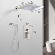 12' Rain Shower Head Systems Wall Mounted Shower On-Site