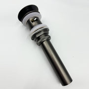 Bathroom Sink Drain with Overflow, Vessel Sink Lavatory Vanity Pop Up Drain Stopper, 304 Stainless Steel