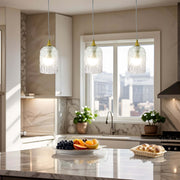 Glowline Pendant Lamp - Gold and Clear