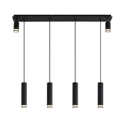 Angelina 6 - Light Matte Black Kitchen Island Pendant[No Bulb]