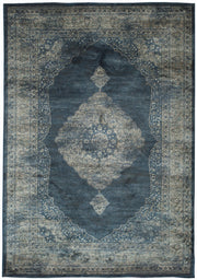 Samuel Navy Blue/Silver Area Rug