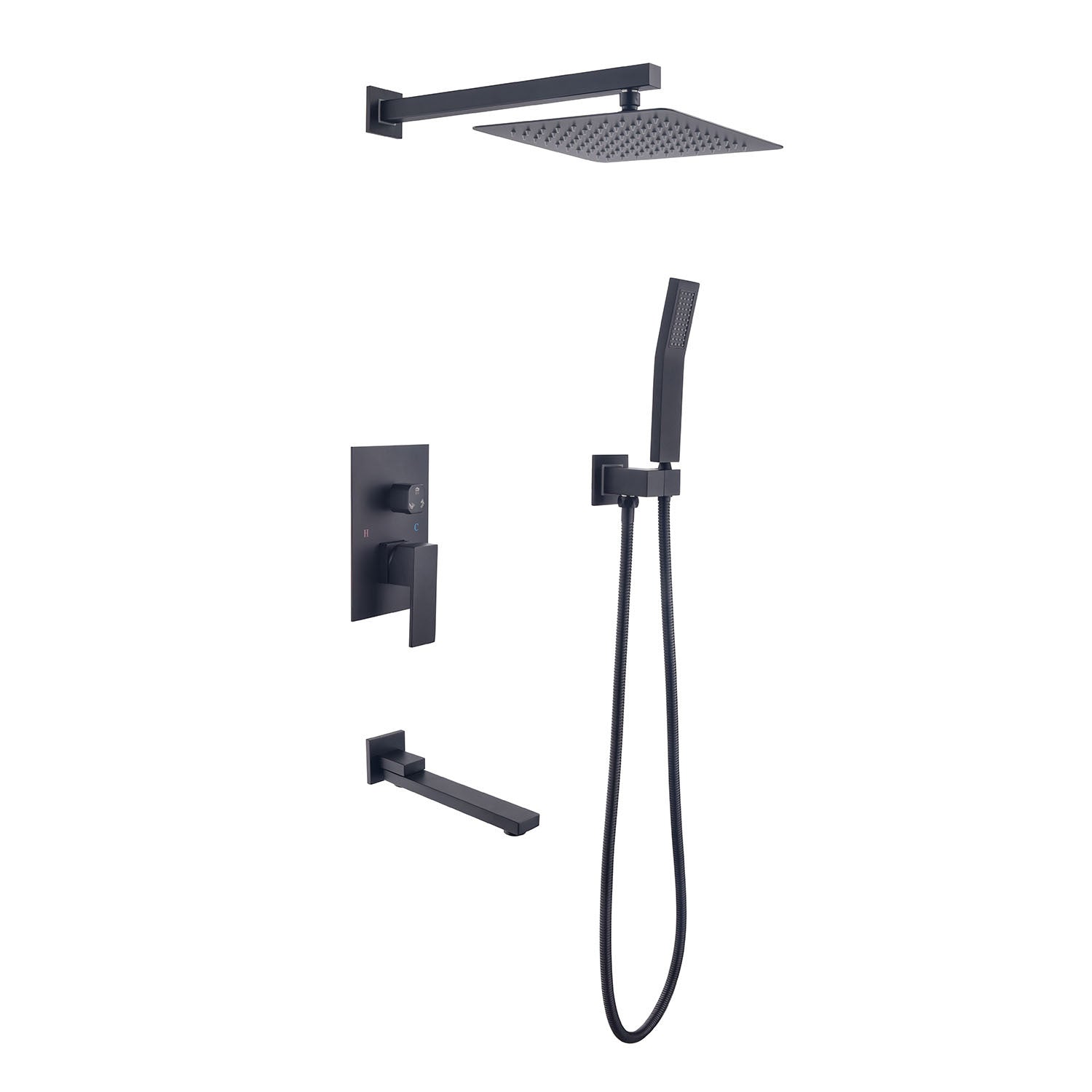 10' Rain Shower Head Systems Wall Mounted Shower