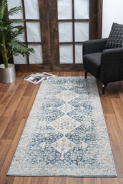 Noble GC_GEN7003 Blue 2 ft. 7 in. x 7 ft. 3 in. Area Rug