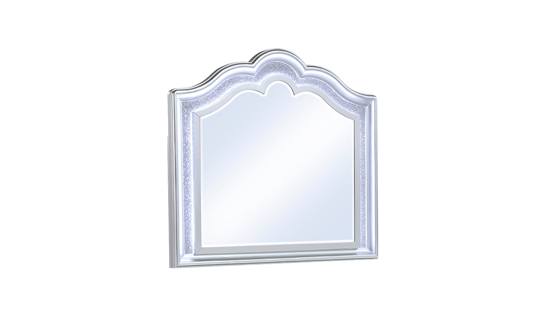 Mystic Contemporary Style Mirror made with wood in Silver (INCLUDES ONLY MIRROR) same as G150109161 (NJ inventory)