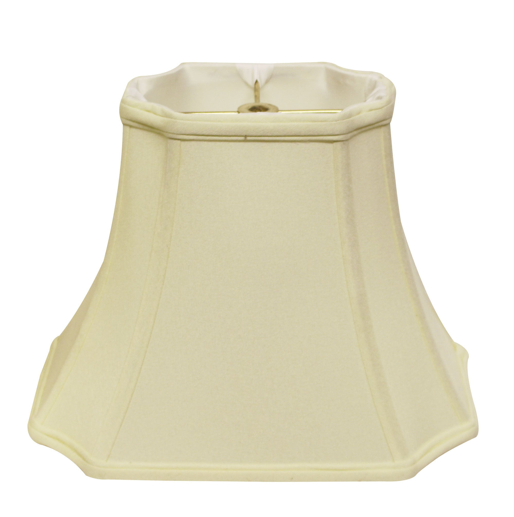 Slant Inverted Cut Corner Rectangle Softback Lampshade with Washer Fitter, Egg